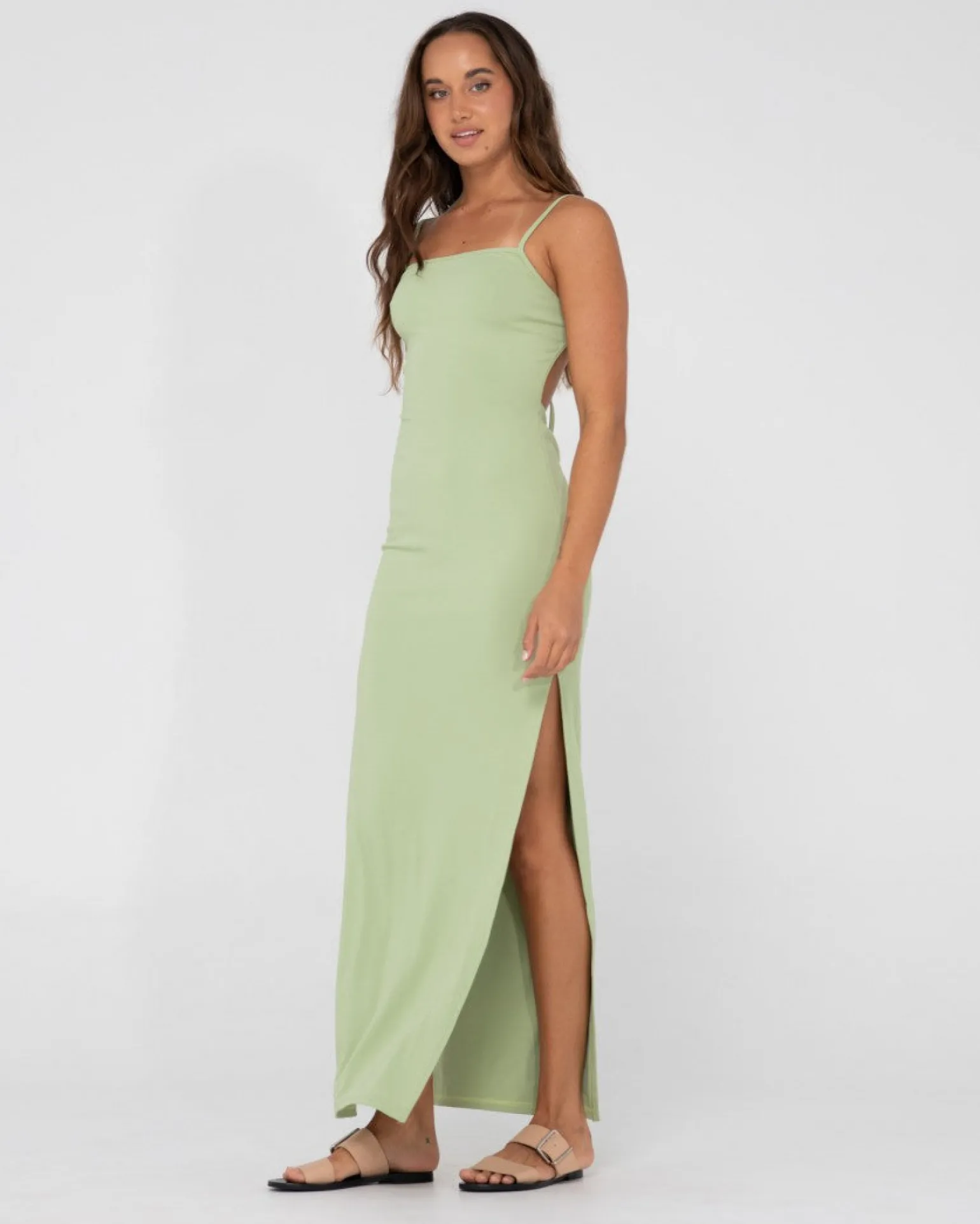 Vestido Largo Con Abertura Lateral Vicky>Rusty Discount