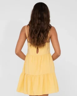 Vestido Lencero Escalonado Heather>Rusty Cheap