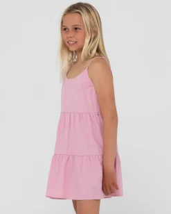 Vestido Lencero Escalonado Sweet Water Para Ninas><noscript><img width=
