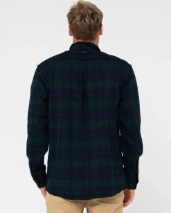 Camisa De Franela De Manga Larga Con Reloj Negro>Rusty Cheap