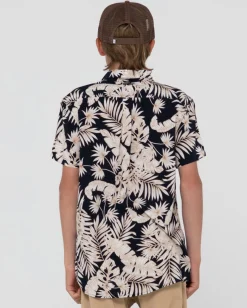 Camisa De Manga Corta Con Estampado Line Up Para Nino>Rusty Best Sale