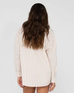Camisa Extragrande A Rayas Mackenzie>Rusty Cheap