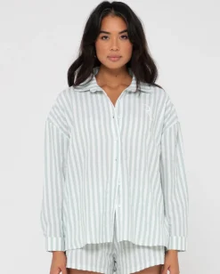 Camisa Extragrande A Rayas Mackenzie>Rusty Cheap