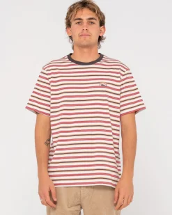 Camiseta A Rayas De Manga Corta Noble>Rusty Discount