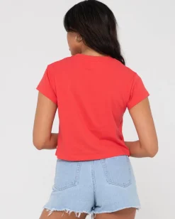 Camiseta Corta Clasica Essentials>Rusty Sale