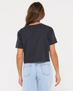 Camiseta Corta Con Grafico De Ajuste Relajado Rider>Rusty Shop