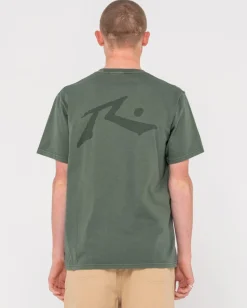 Camiseta De Manga Corta Con Lavado Comp>Rusty New