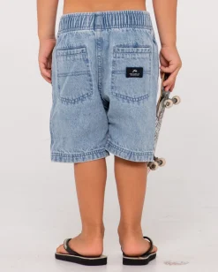 Carpeta Manila Short Corto Elastico Denim>Rusty Best