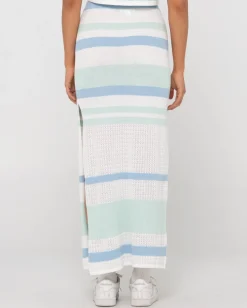 Falda Larga De Punto De Talle Alto Sandbar>Rusty New