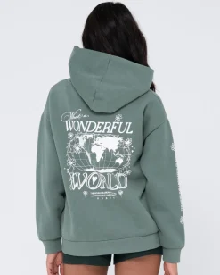 Forro Polar Con Capucha Extragrande De Wonderful World>Rusty Fashion