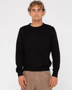 Jersey De Punto Con Cuello Redondo De Lana Ligera>Rusty Sale