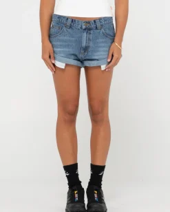Minishort Vaquero De Talle Bajo Pheonix>Rusty Outlet