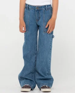 Pantalon Carpintero Billie Low Denim Ninas>Rusty Cheap