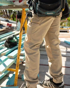 Pantalon Con Punos Elasticos Y Levantamiento Pesado>Rusty Fashion
