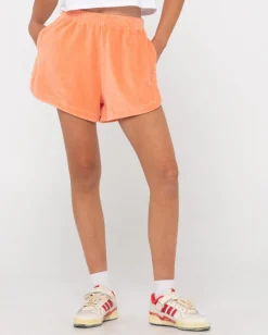 Pantalon Corto Bronte De Pana De Talle Alto>Rusty Best