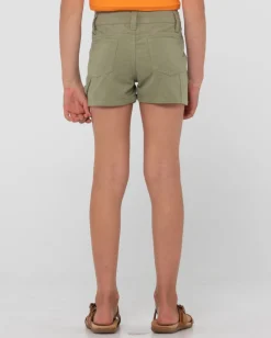 Pantalon Corto Carpenter De Talle Medio Para Nina De New Look>Rusty Outlet