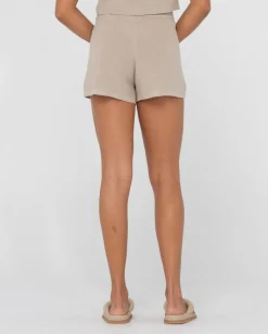 Pantalon Corto De Punto De Talle Alto Ophelia>Rusty New