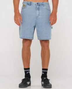 Pantalon Corto Tipo Walkshort De Mezclilla Estilo Peto>Rusty Best Sale
