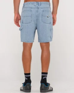 Pantalon Corto Tipo Walkshort De Mezclilla Estilo Peto>Rusty Best Sale