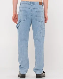 Pantalon Vaquero De Corte Recto Con Peto>Rusty Sale