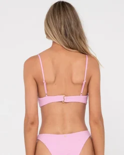 Top De Bikini Balconette Con Textura De Sandalo>Rusty New