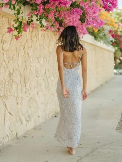 Vestido Largo De Seda Toscana>Rusty Shop