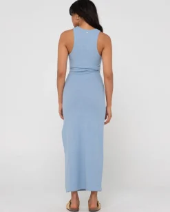 Vestido Largo Sin Mangas De Punto Sunbather>Rusty Sale